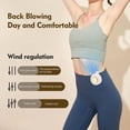 thumbnail image 4 of Wrongduck Portable Clip Fan 2026 Upgrade, Mini Bladeless USB Rechargeable Fan with 3 Speeds, Silent Wearable Cooling Fan for Shirt Waist Outdoor Travel Office, 4 of 8