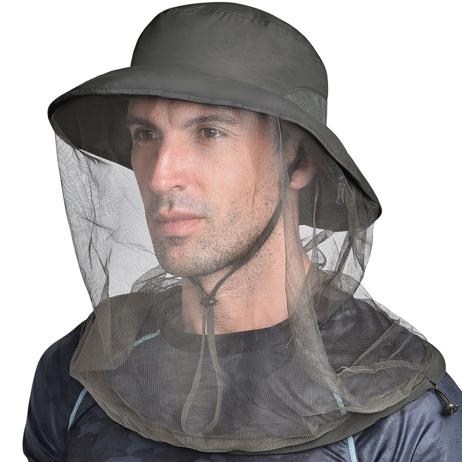 Fishing Hat Sun Protection Hat with Bug Bee Protection Mesh Summer UV