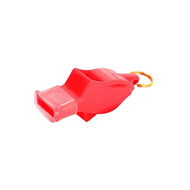 Toystoory Silbato de árbitro, equipo deportivo de tamaño compacto multicolor, accesorios de Camping, sonidos brillantes, suministros de Deportes y aire libre Rojo