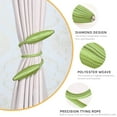 thumbnail image 3 of 4 Pack DIY Twist Curtain Tiebacks Creative Decorative Crystal Drape Tie Backs European Style Random Modelling Curtain Holdbacks for Home & Office Window Blackout & Sheer Drapery (Tender Green), 3 of 8