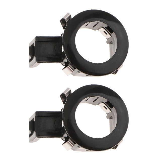2x Soporte de retención del sensor de estacionamiento del parachoques central trasero 39681-TL0- NEGRO DYNWAVEMX Retenedor del sensor de estacionamiento