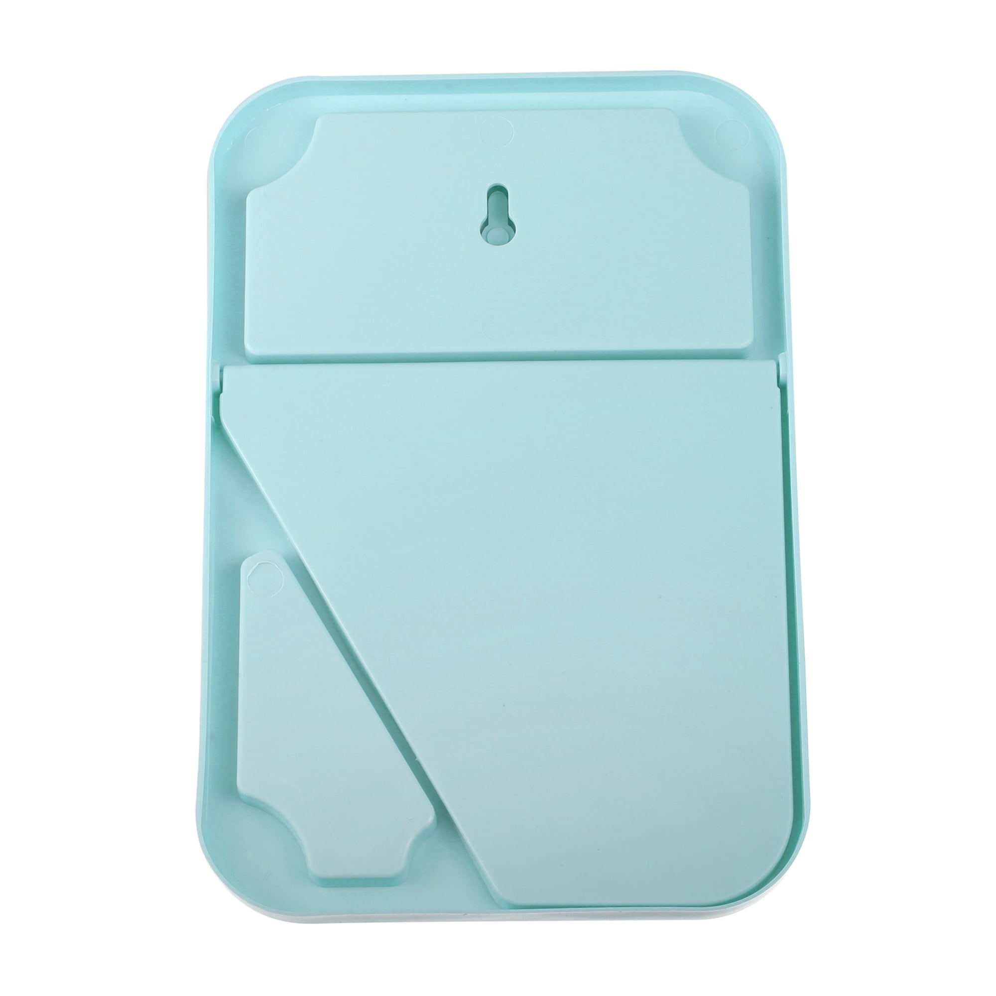 Unique Bargains Desktop Foldable Makeup Mirror Girls Women 8x6in Travel Blue