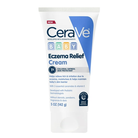 CeraVe Baby Eczema Relief Cream with 1% Colloidal Oatmeal to Soothe & Calm Itchy Skin 5 oz