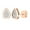Rose Gold, variant on Collection Round White Diamond Pear Shape Teardrop Pushback Stud Earrings for Women (0.10 ctw, Color I-J, Clarity I1-I2) in 18K White Gold