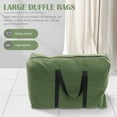 thumbnail image 6 of Canvas Duffle Bag Large Travel Duffel Luggage with Handle Handbag Storage Organizer Clothes Bags Zipper, 6 of 6