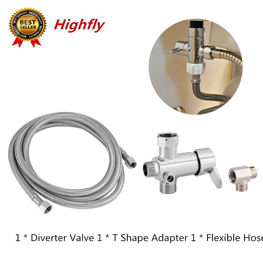 Garosa Toilet Bidet Attachments Hot/Cold Water Diverter Valve T Shape