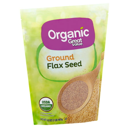 Great Value Organic Ground Flax Seed, 32 Oz