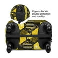 thumbnail image 4 of Daiia Geometric Pattern with Bee Luggage Cover, Thickened Washable Travel Luggage Covers, Elastic Unique Baggage Covers for 18-20 inch Luggage-Large, 4 of 9