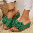 thumbnail image 2 of Mostsola Slides for Women Cute Bowknot Wedge Sandals Platform Slip on Shoes Beach Dress Shoes, 2 of 8
