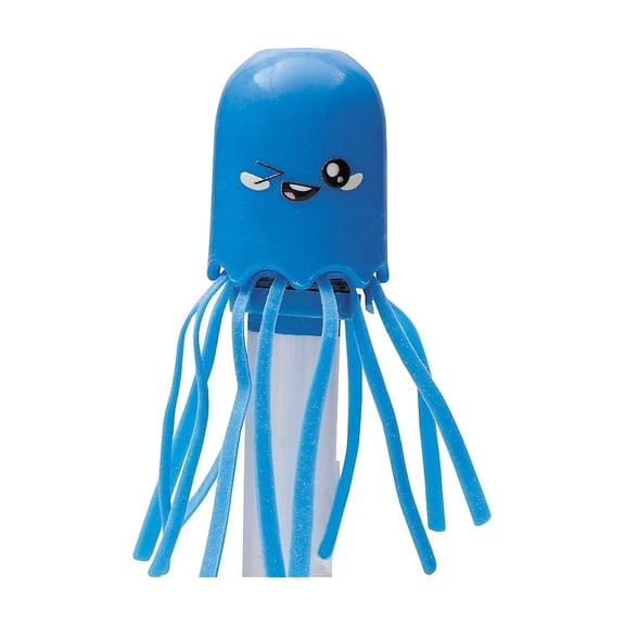 Fun Express 3/4" x 2 1/4" Bright Colored Floating Plastic Jellyfish - 12 Pieces