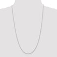 thumbnail image 3 of 14k White Gold 1.20mm Rope Chain Bracelet - 1.4 Grams - 7 Inch - Lobster Claw, 3 of 4