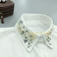 thumbnail image 5 of LoudSung Fake Collar Detachable Half Shirt Blouse False Collar Bead Rhinestones Crystals Decorative Dickey for Women Girls, 5 of 8