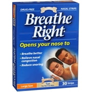 Breathe Right Large Tan Nasal Strips, 30 Count