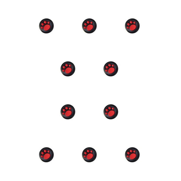 Sidaley Stick Caps Cómodo Antideslizante Útil Aumento Perfecto Reemplazo Thumbstick Cover Controller Accesorio Rojo sobre negro rojo sobre negro 10piezas