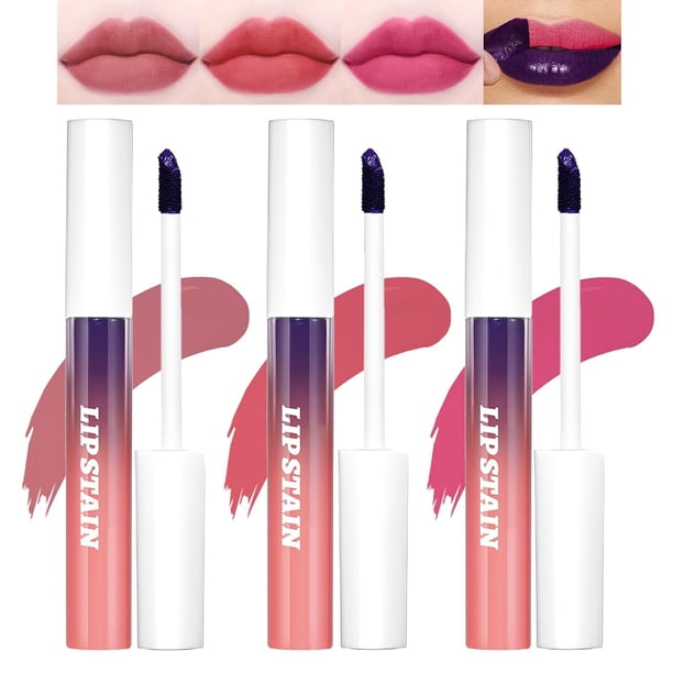 Set de Tintes de Labios Peel Off Bekoeen 3 Piezas Mate a Prueba de Agua