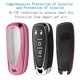 thumbnail image 5 of Sindeda Funda Para Llavero De Chevrolet Con Llavero, Carcasa De Protección Completa De Tpu Suave, Compatible Con Chevrolet 2016-2025 Chevy Malibu Camaro Cruze Traverse Sonic Volt Bolt Equinox-Rosa, 5 of 5