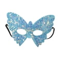 thumbnail image 1 of Máscara de , accesorio de disfraz, vestido de lentejuelas, accesorio de espectáculo, máscara facial de fiesta para festival, decoración de azul claro, 1 of 8