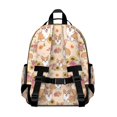 thumbnail image 2 of Corgi and Sunflower Pink Pattern Cute School Backpack Bag for School with Padded Back and Adjustable Shoulder Straps 15.25"x11.5"x5.25", 2 of 4
