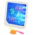 thumbnail image 4 of Vogacara Drawing Pad LED Tablero de escritura Plastic Art Board Pad Niños Portapapeles Pen Brush Set Videojuegos portátiles azul Vogacara WJ3988-01B, 4 of 6