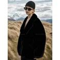 thumbnail image 4 of Jackets for Women Plus Size Sherpa Faux Fur Plush Outerwear Button Down Parka Coat Winter Warm Oversized Outwear, 4 of 8