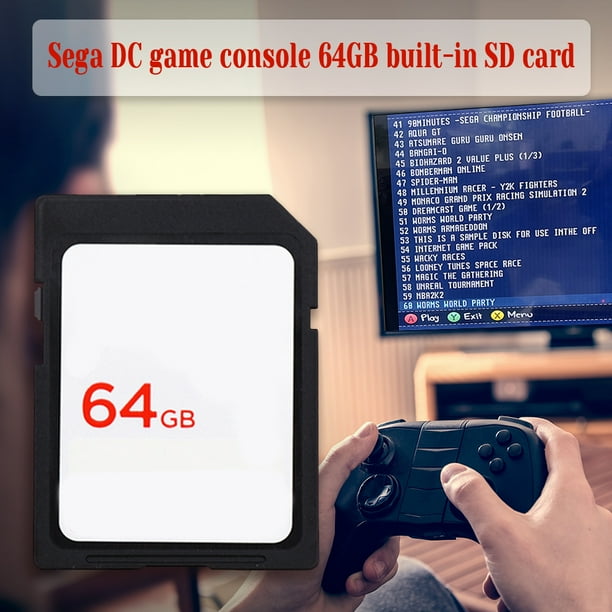 Tarjeta De Memoria Tarjeta de memoria de consola de juegos de 64GB para Sega Dreamcast GDEMU Secure Digital Card