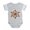 Heather Gray, variant on CafePress - Gold And Red Snowflake - Cute Infant Baby Football Bodysuit