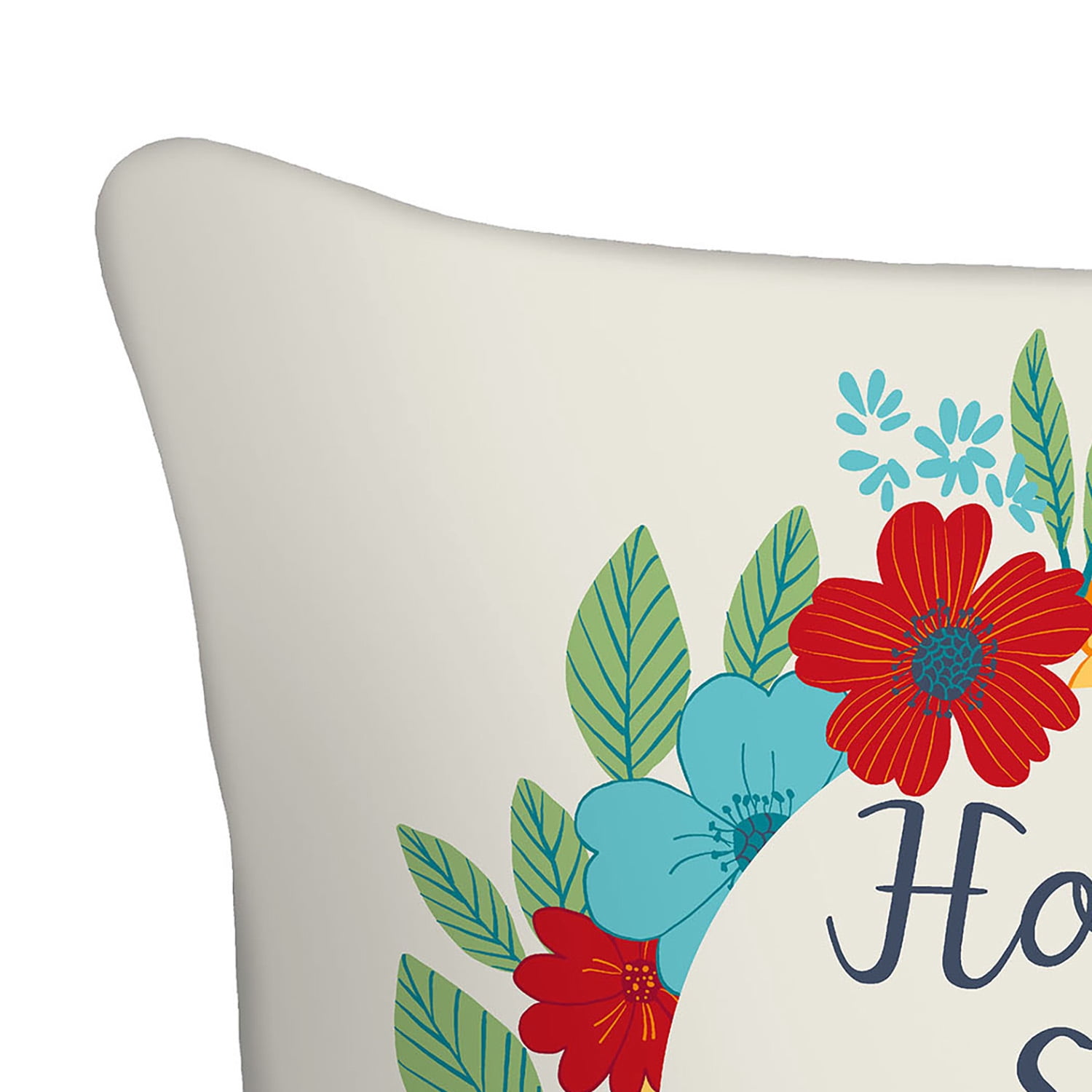 Mainstays 16" x 16" Home Sweet Home Decorative Outdoor Throw Pillow, Multi