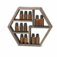 thumbnail image 3 of 2x Floating Wall Hexagon Shelf Hanging  Shelving Storage Display Rack Home Decor, 3 of 7