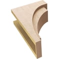 thumbnail image 6 of 8"W x 16"D x 24"H Classic Rivera Rough Cedar Woodgrain TimberThane Corbel, Primed Tan, 6 of 6