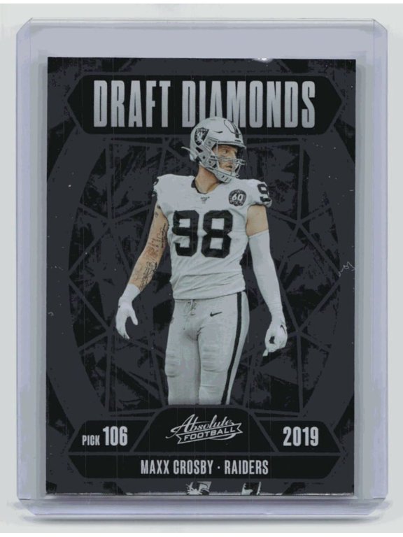 2025 Panini Absolute Football Draft Diamonds Maxx Crosby DD-MCY Football Card