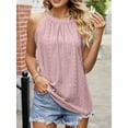 thumbnail image 5 of LAVA Womens Halter Tank Top Casual Sleeveless Summer Tops Blouse (Pink, XL), 5 of 8