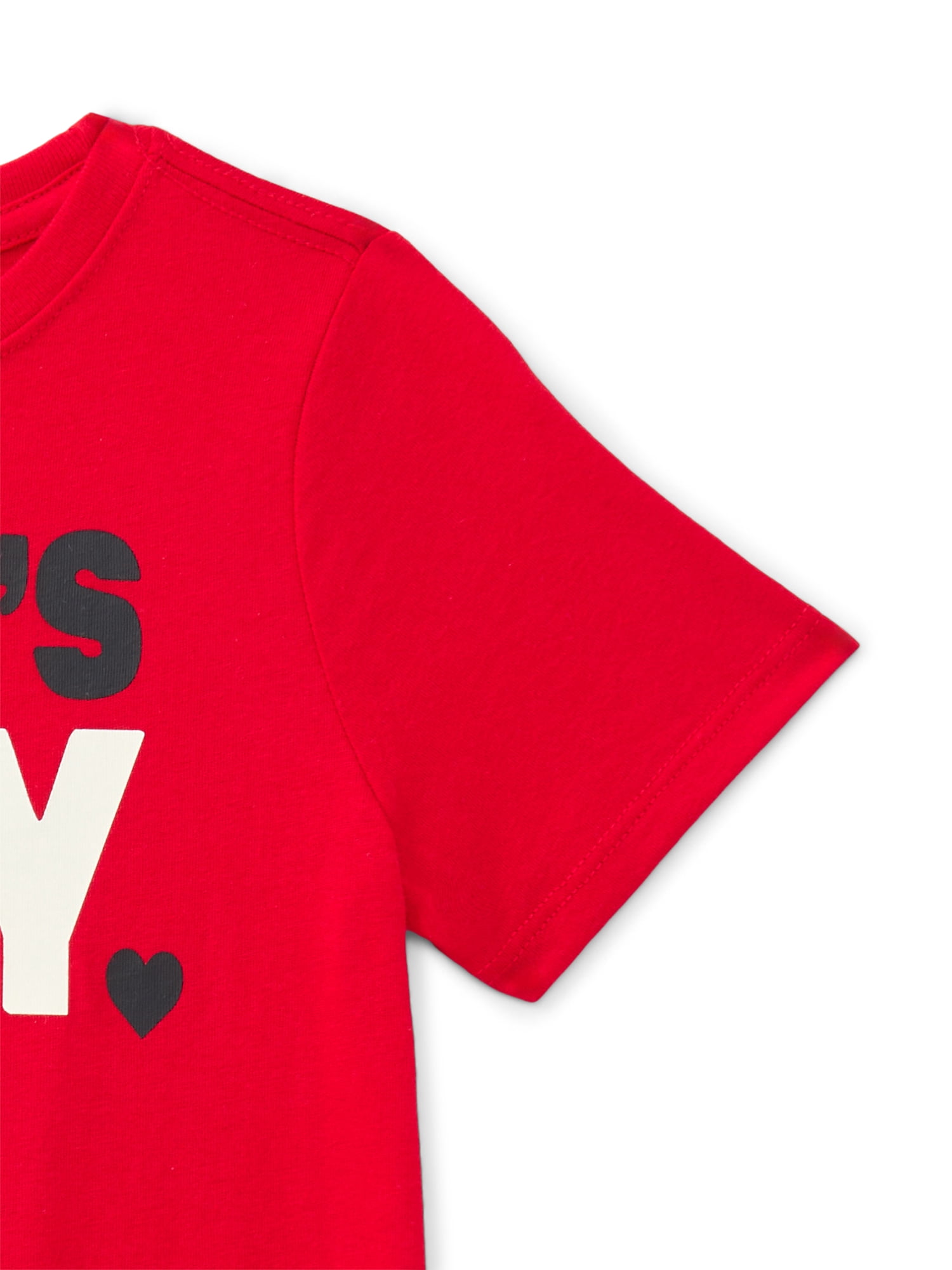 Way To Celebrate Toddler Boy Valentine's Day Short Sleeve T-Shirt, Sizes 12M-5T