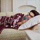 thumbnail image 4 of LHSHID Birthday Gifts for Women/Men/Her/Him Blanket Merlot Red Happy Birthday Decorations Women/Men Throw Blankets Bday Gift for Women/Men Unique Best Birthday Gift Ideas 30"x40", 4 of 4