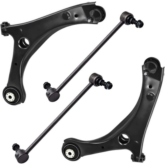 Detroit Axle - Front Lower Control Arms w/Ball Joints Sway Bar Links Replacement for 2008-2020 Town & Country Dodge Grand Caravan VW Routan Ram C/V