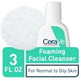 cerave foaming facial cleanser 3 fl. oz travel size daily face wash