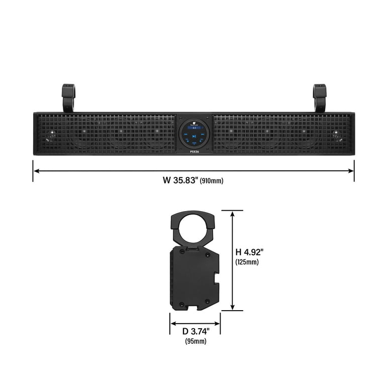 [やす]Pretone + Quad Sound Planet Audio PSX36 ATV UTV Sound Bar Speaker System - Walmart.com