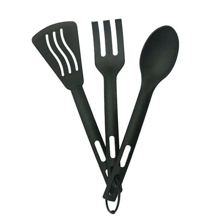 

3 Sets Hanging Hole Tableware Plastic Outdoor Portable Spades Spoons Forks