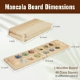 thumbnail image 6 of WYZworks Mancala Wooden Board Game, 6 of 16