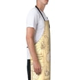 thumbnail image 3 of Lsque World Map Waterproof Apron Chef Aprons for Men Heavy Duty Chemical Work Apron Extra Long Grilling Aprons with Adjustable Bib Apron, 3 of 9