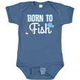 thumbnail image 3 of Inktastic Born to Fish Go Fishing Boys or Girls Baby Bodysuit, 3 of 5