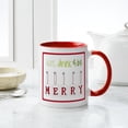 thumbnail image 6 of CafePress - Be Merry Mug - 11 oz Ceramic Mug - Novelty Coffee Tea Cup, 6 of 6