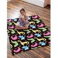 thumbnail image 6 of Yibo Dinosaur Alphabet Blanket Flannel Soft and Comfortable Anti-static Bed Sofa Blanket, 6 of 6