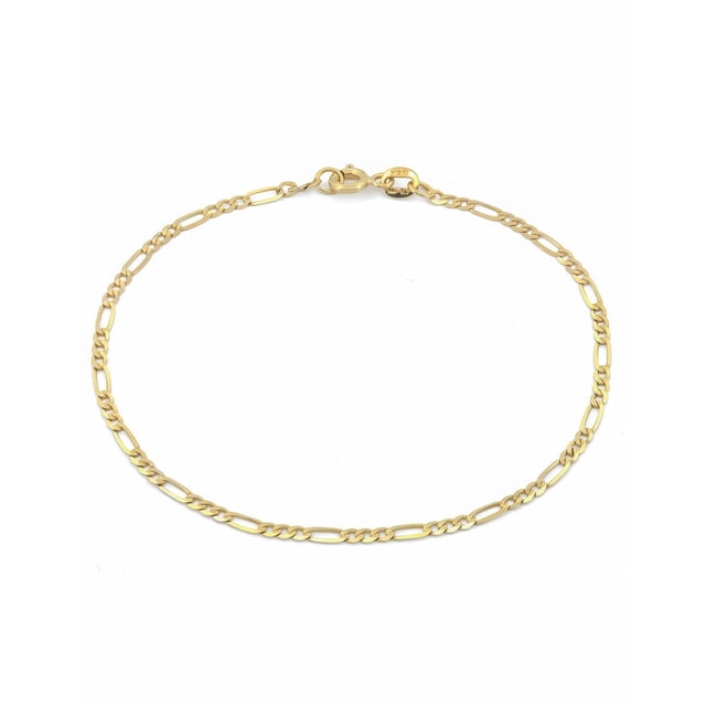 Pulso Figaro Casa del Anillo 2 mm Oro Sólido 10K Amarillo