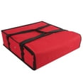 thumbnail image 3 of Large Insulated Pizza Carrier Bag for up to 3 Count 18" Pizzas with Ventilation andVelcro Closure for Pizza Delivery, Food Deliveries and Food Transport in Red in 20"L x 20"W x 6"H, 3 of 7