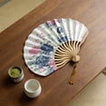 thumbnail image 2 of Folding Fan Decorative, Classic Stage Prop Fan, Portable Craft Fan for Weddings Photography Props, 2 of 6