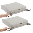 thumbnail image 4 of Classic Accessories 21"x19"x3" Grey Patio Cushion Slipcover, Montlake, 4 of 17