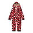 thumbnail image 2 of Family Christmas Pjs Matching Sets Onesie Jumpsuit Hoodie with Elk Reindeer Hood Holiday Xmas Pajamas Sets Matching Family Christmas Pajamas Christmas Pajamas Cheap, 2 of 5