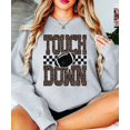 thumbnail image 5 of Touchdown Football Sweatshirt Women Leopard Print Game Day Crewneck Gray Large, 5 of 8