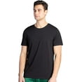 thumbnail image 3 of Fishers Finery Men's Tagless Crew Neck Comfort Stretch Undershirt (Black, M 3pk), 3 of 5