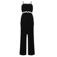 thumbnail image 5 of NMMUED One Piece Jumpsuits for Women Wide Leg Jumpsuits for Women Jumpsuit with Built in Bra Casual Jumpsuits for Women Sleeveless Jumpsuits for Women, Black M, 5 of 5